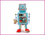 wind-up toy robot
