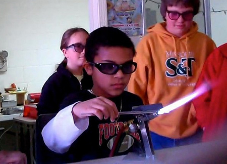 A Student Heats Up Some Glass