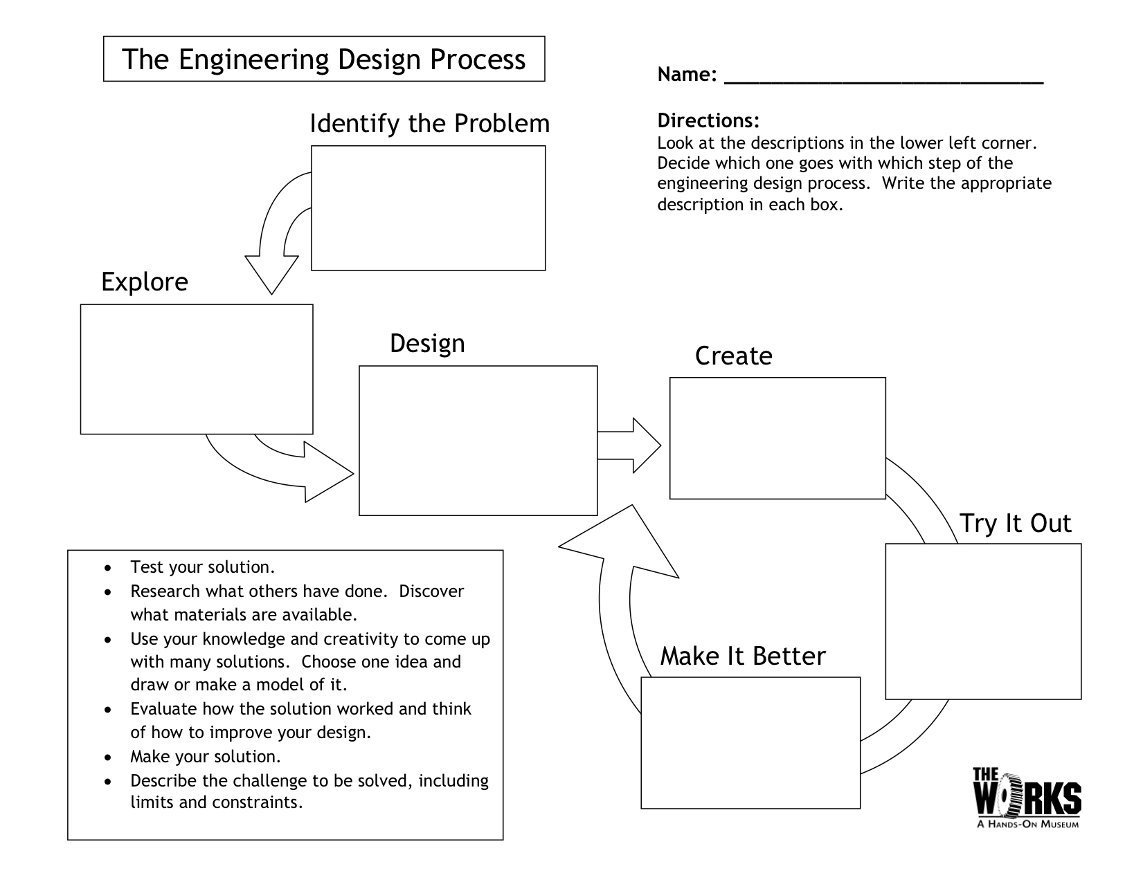 Engineering Design Process Worksheet - Onlineworksheet.my.id