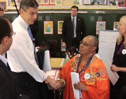 Endeavor Fellow Netosh Jones with Education Secretary Arne Duncan