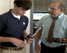 Teacher Helped with Student-Designed Typing Device