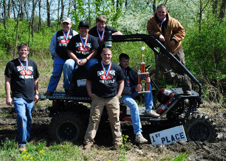 Brian Copes and his Students with their Award-Winning BUV