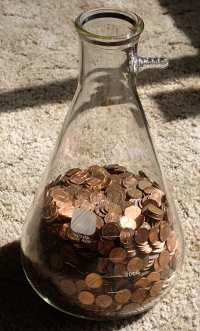 Flask of Pennies