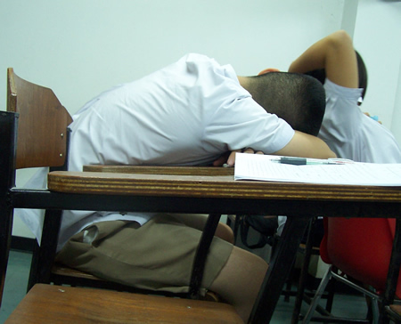 Sleeping Student