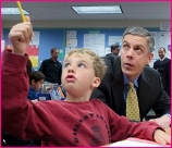 Arne Duncan with Student