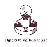 dance pad.Light bulb and holder