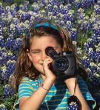 girl taking pictures