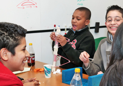 science classroom marshmallow tower