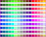 web color chart