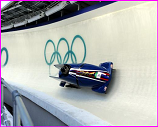 bobsled on track