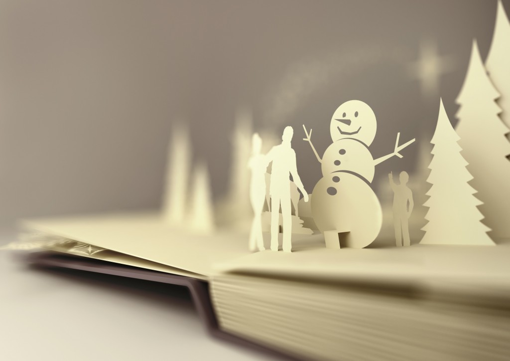 pop up card snowman