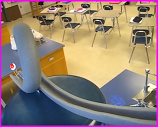marble roller coaster in classroom