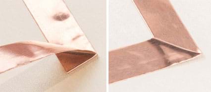 how to turn a corner with copper tape