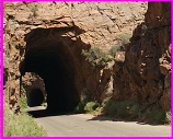 tunnel blasted through mesa