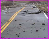 hurricane damaged road at Sachuest Point National Wildlife Center 2012