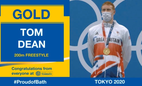 Team GB's Tom Dean Olympic Gold medal swimmer University of Bath mechanical engineering student